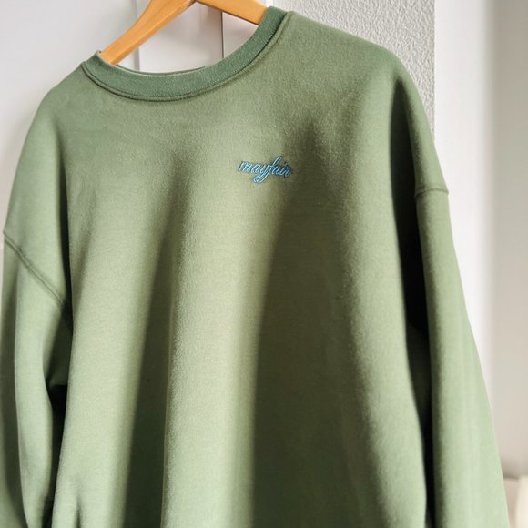 Green Sweatshirt with Motivational Print - Picture 3 of 5